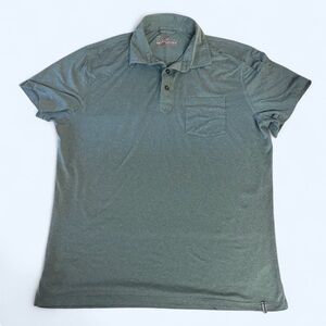 Marine Layer Weekend Sport Polo Shirt, M/L, Green